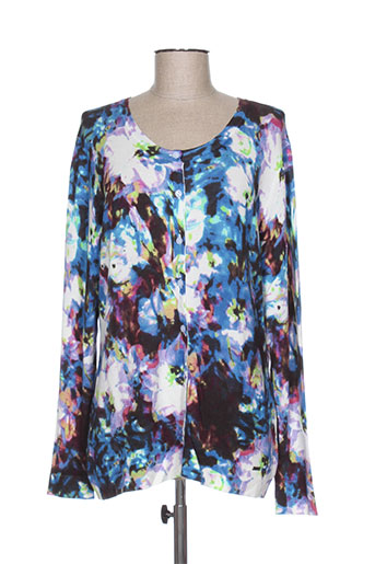 felino gilets femme de couleur bleu