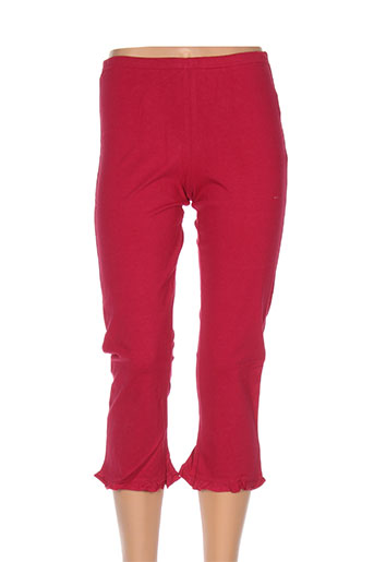 venca pantalons femme de couleur rouge