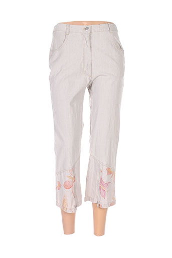 francoise de france pantacourts femme de couleur beige