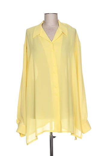 charles lorens chemises femme de couleur jaune