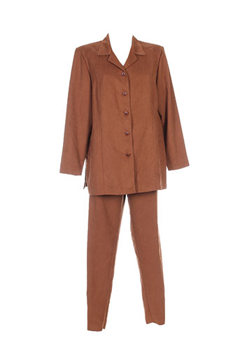 francoise de france ensemble femme de couleur marron