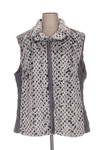 lebek gilets femme de couleur gris