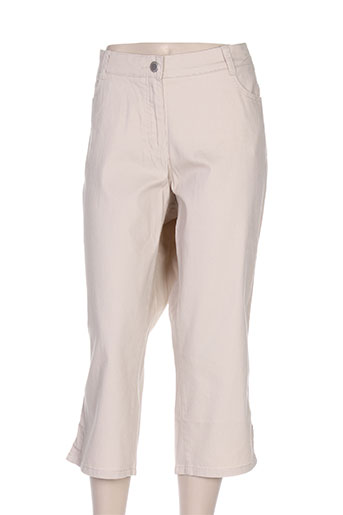 lebek pantacourts femme de couleur beige