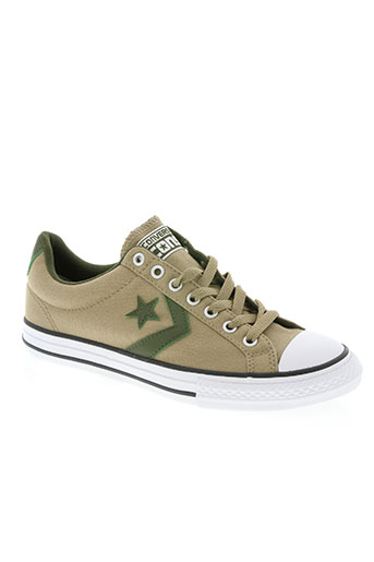 converse chaussures garçon de couleur beige