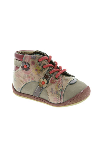 babybotte chaussures fille de couleur marron