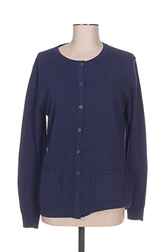 felino gilets femme de couleur bleu