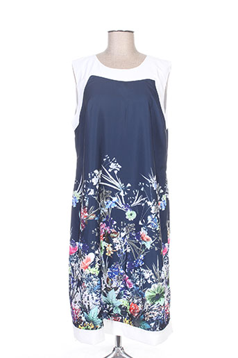 felino robes femme de couleur bleu
