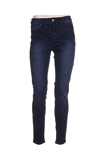 vila jeans femme de couleur bleu
