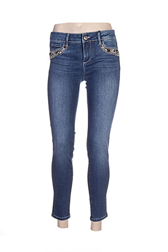 gaudi jeans femme de couleur bleu