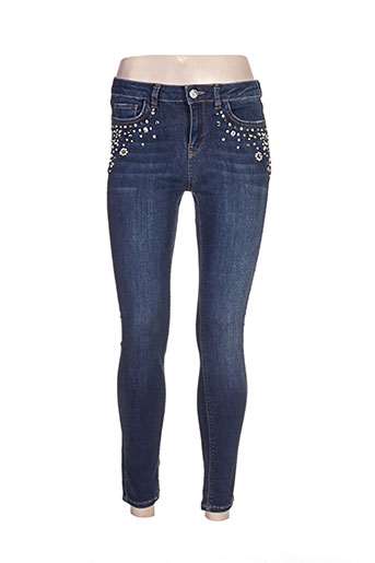 morgan jeans femme de couleur bleu