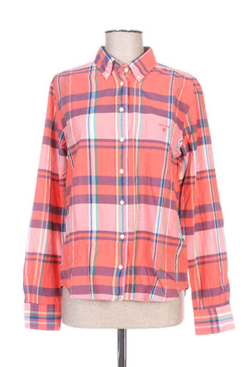 gant chemises femme de couleur rouge