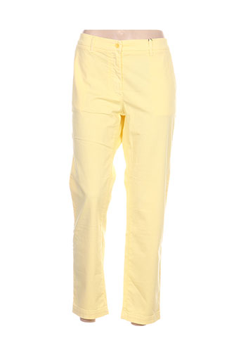 gant pantalons femme de couleur jaune