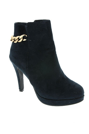la bottine souriante chaussures femme de couleur bleu