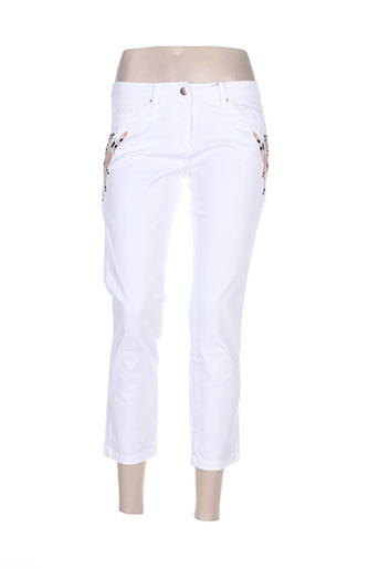 gerard darel pantacourts femme de couleur blanc