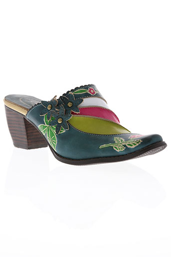 laura vita chaussures femme de couleur vert