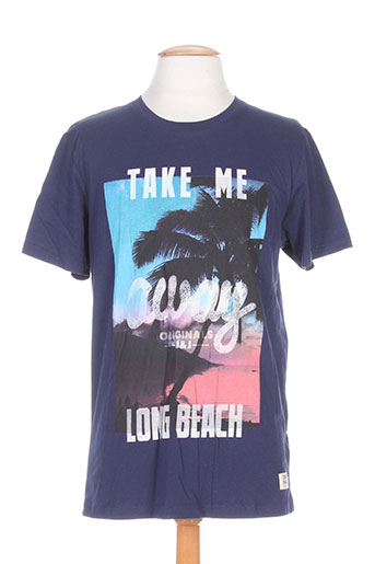 jack EFFI_CHAR_1 jones t-shirts homme de couleur bleu
