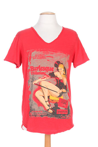 enos jeans t-shirts homme de couleur rouge