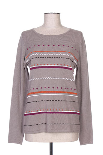 telmail pulls femme de couleur beige