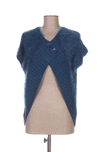 marble gilets femme de couleur bleu