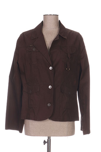 lucchini vestes femme de couleur marron