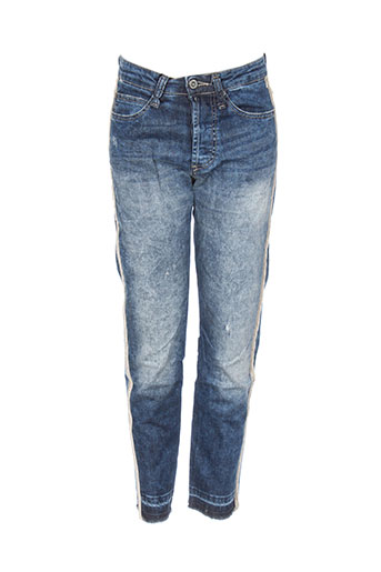 please jeans femme de couleur bleu