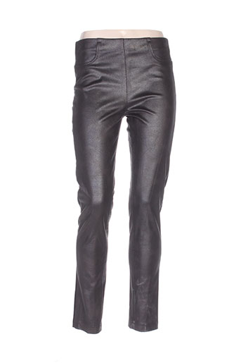 lauren vidal pantalons femme de couleur noir