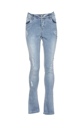 name it jeans fille de couleur bleu