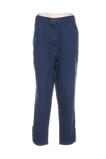blancheporte jeans femme de couleur bleu