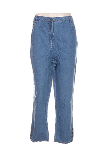 blancheporte jeans femme de couleur bleu