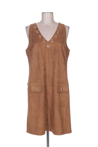 jus d'orange robes femme de couleur marron