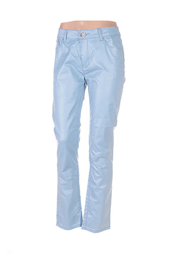 my christy pantalons femme de couleur bleu