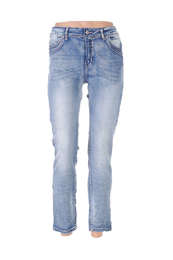 onado jeans femme de couleur bleu