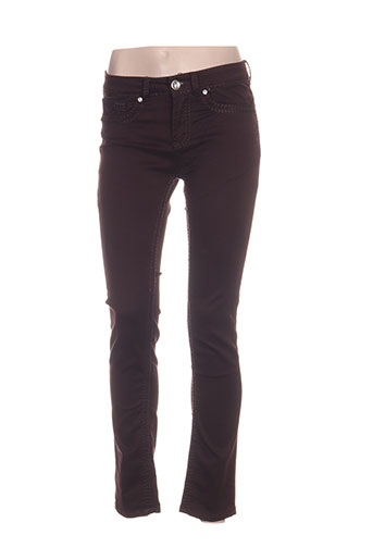 my christy pantalons femme de couleur marron