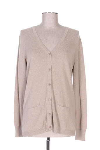 felino gilets femme de couleur beige