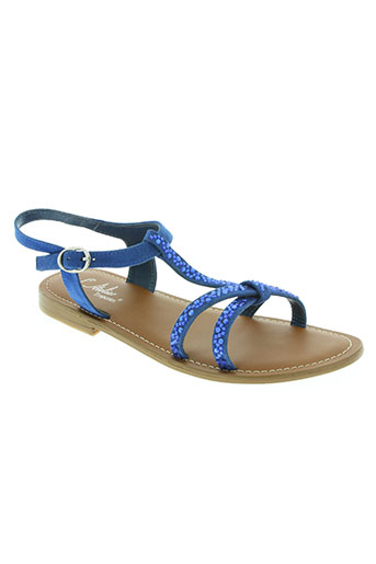 l'atelier tropézien chaussures femme de couleur bleu