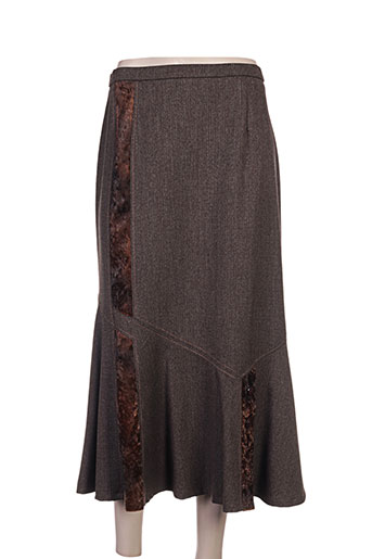 pauporté jupes femme de couleur marron