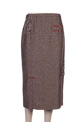 pauporté jupes femme de couleur marron