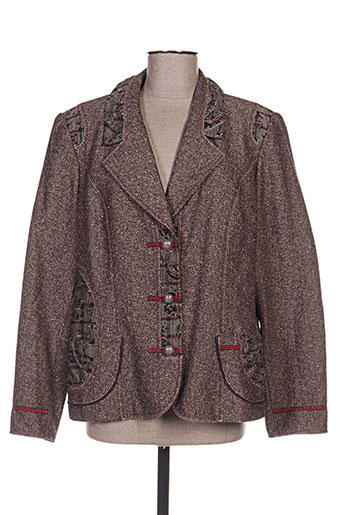 pauporté vestes femme de couleur marron