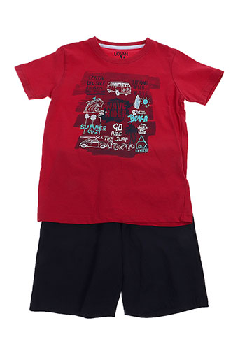 losan ensembles garçon de couleur rouge
