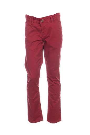 tiffosi pantalons garçon de couleur rouge