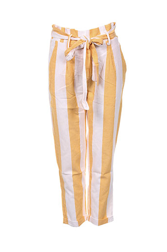 adilynn pantacourts femme de couleur jaune