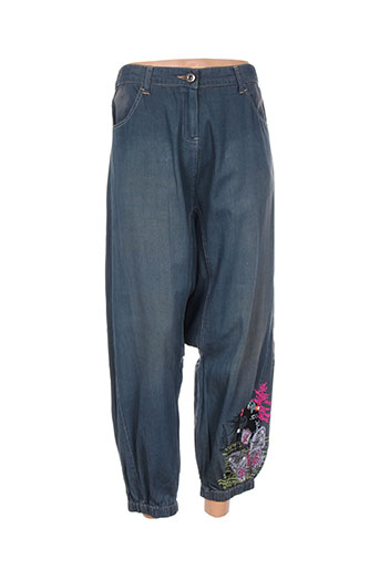 les fees du vent pantalons femme de couleur bleu