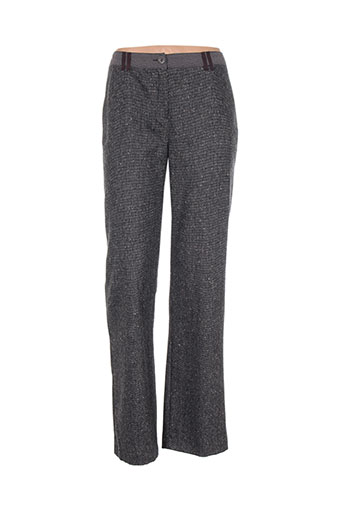 pause cafe pantalons femme de couleur gris