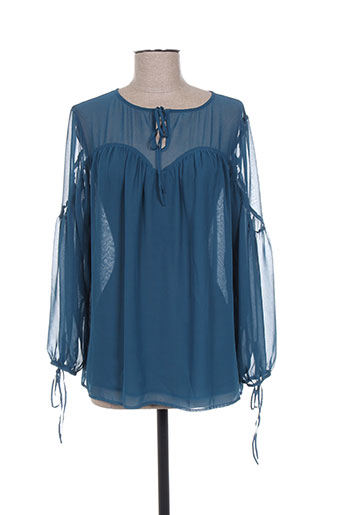 fracomina chemises femme de couleur bleu