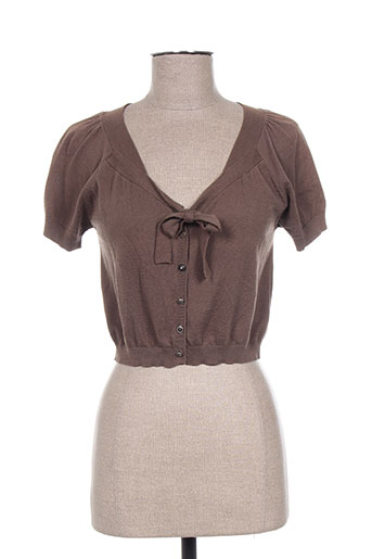 ddp gilets femme de couleur marron