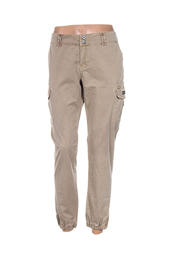 ddp pantalons femme de couleur beige