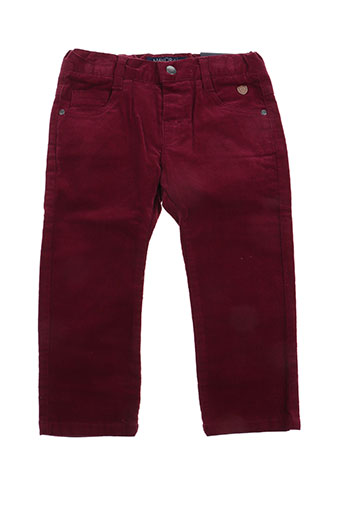mayoral pantalons garçon de couleur rouge