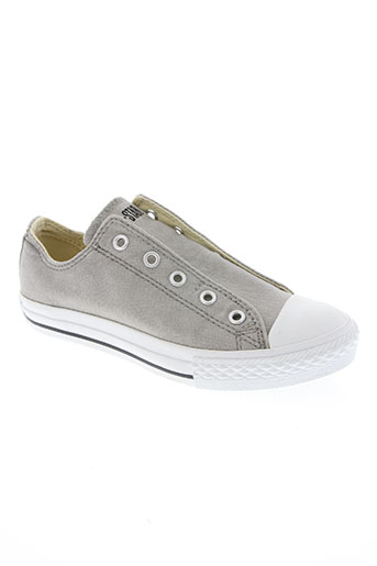 converse chaussures garçon de couleur gris