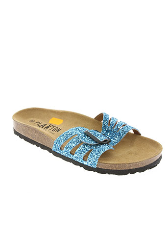 plakton chaussures femme de couleur bleu