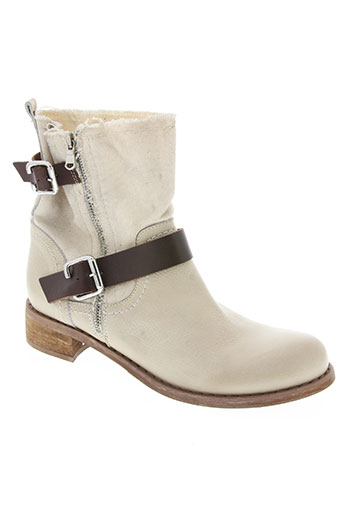 coco et abricot chaussures femme de couleur blanc